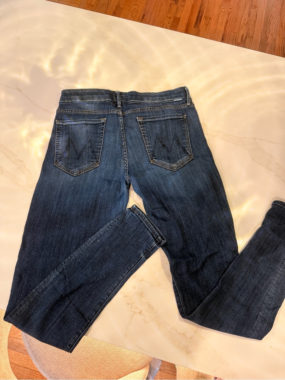 Mother brand Dark Blue Women's Slim Jeans low rise